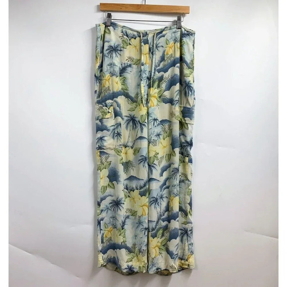 Tommy Bahama Women's‎ Hawaiian Floral Drawstring Straight Pants Size 8 - Picture 1 of 13
